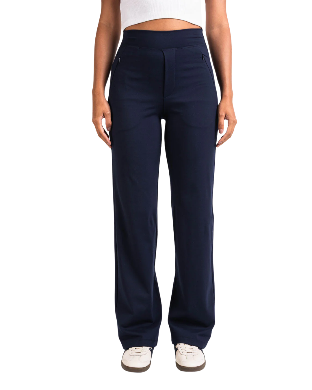 Pantaloni de damă cu croială dreaptă și elasticitate ridicată®