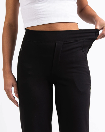 Pantaloni de damă cu croială dreaptă și elasticitate ridicată®