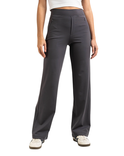 Pantaloni de damă cu croială dreaptă și elasticitate ridicată®